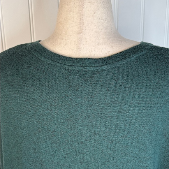 Well Worn Women's V-Neck Long Sleeve Top Sz XL Green - Picture 8 of 11